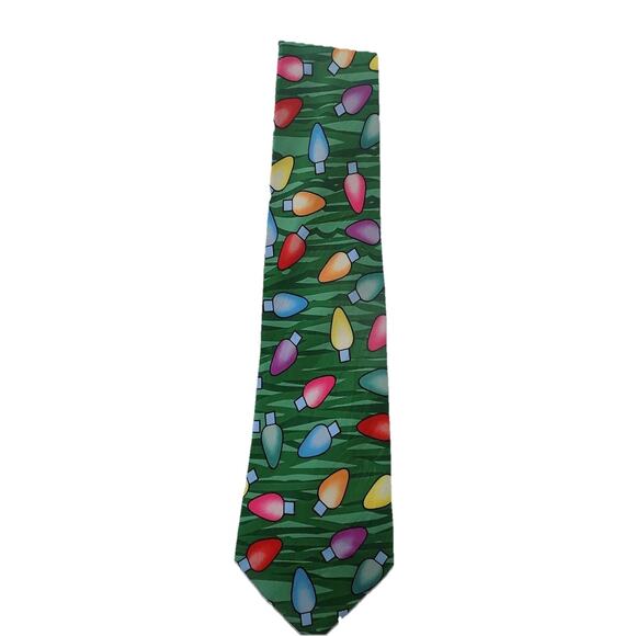 Keith Daniels Christmas lights tie necktie - Picture 1 of 5
